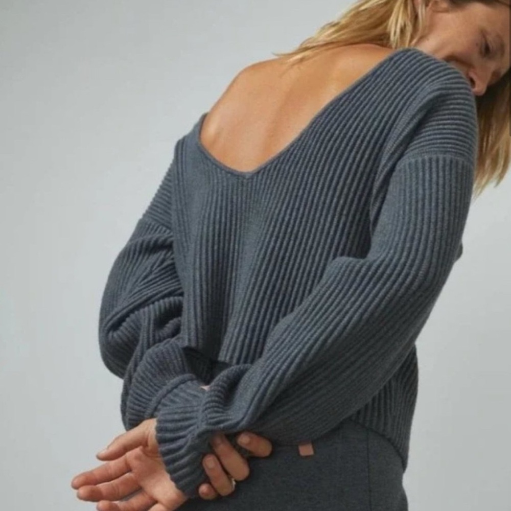 Lunya Reversible Thick Ribbed Sweater